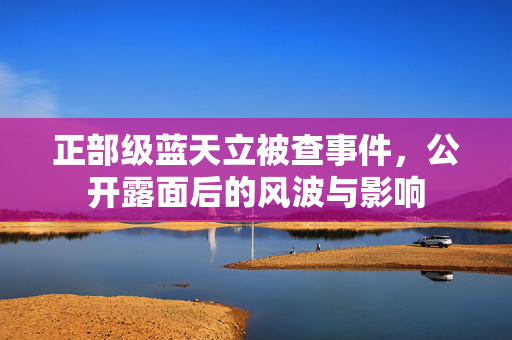 正部级蓝天立被查事件，公开露面后的风波与影响