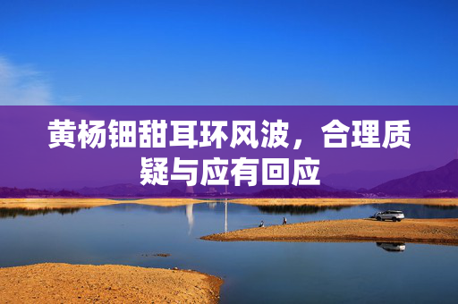 黄杨钿甜耳环风波，合理质疑与应有回应