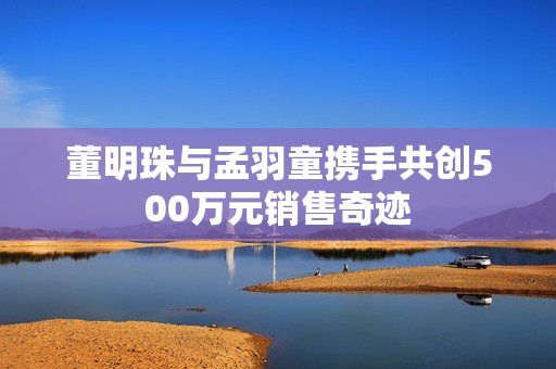 董明珠与孟羽童携手共创500万元销售奇迹