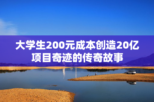 大学生200元成本创造20亿项目奇迹的传奇故事