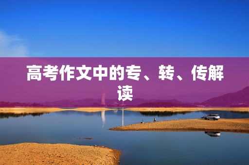 高考作文中的专、转、传解读