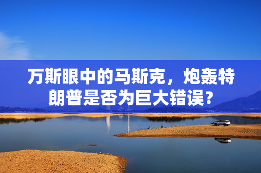 万斯眼中的马斯克，炮轰特朗普是否为巨大错误？