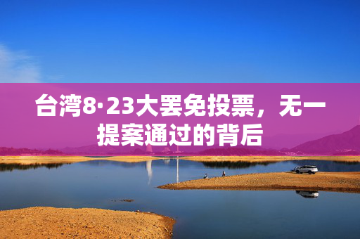台湾8·23大罢免投票，无一提案通过的背后