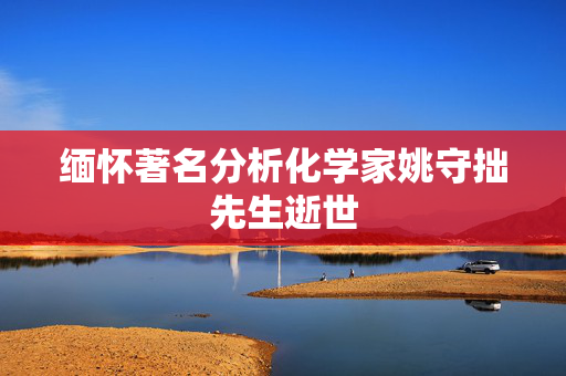 缅怀著名分析化学家姚守拙先生逝世