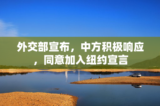 外交部宣布，中方积极响应，同意加入纽约宣言